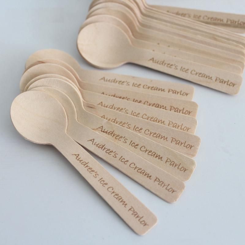 Laser Engraved Wooden Spoons