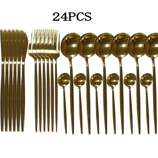 Gold 24 pcs